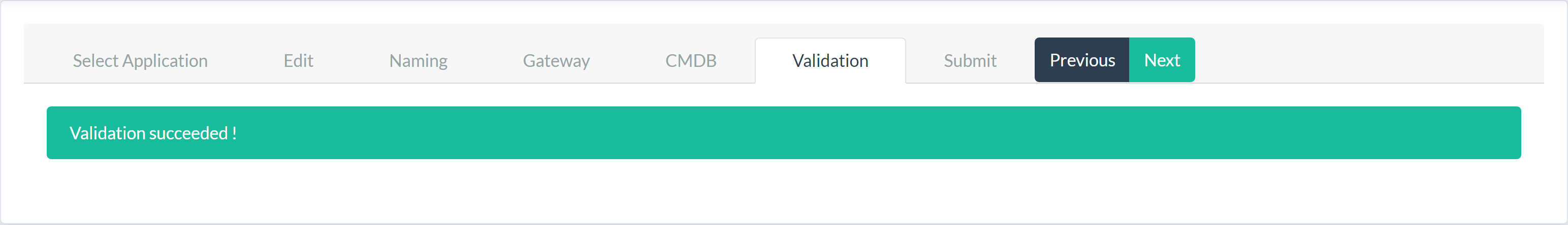 CMDB Validation Success