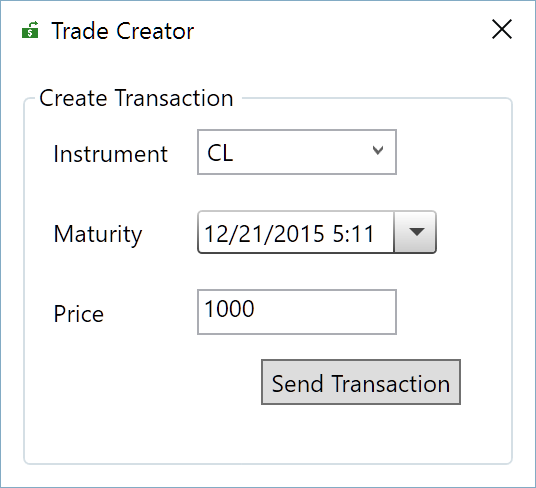 Trade Creator - Test 1